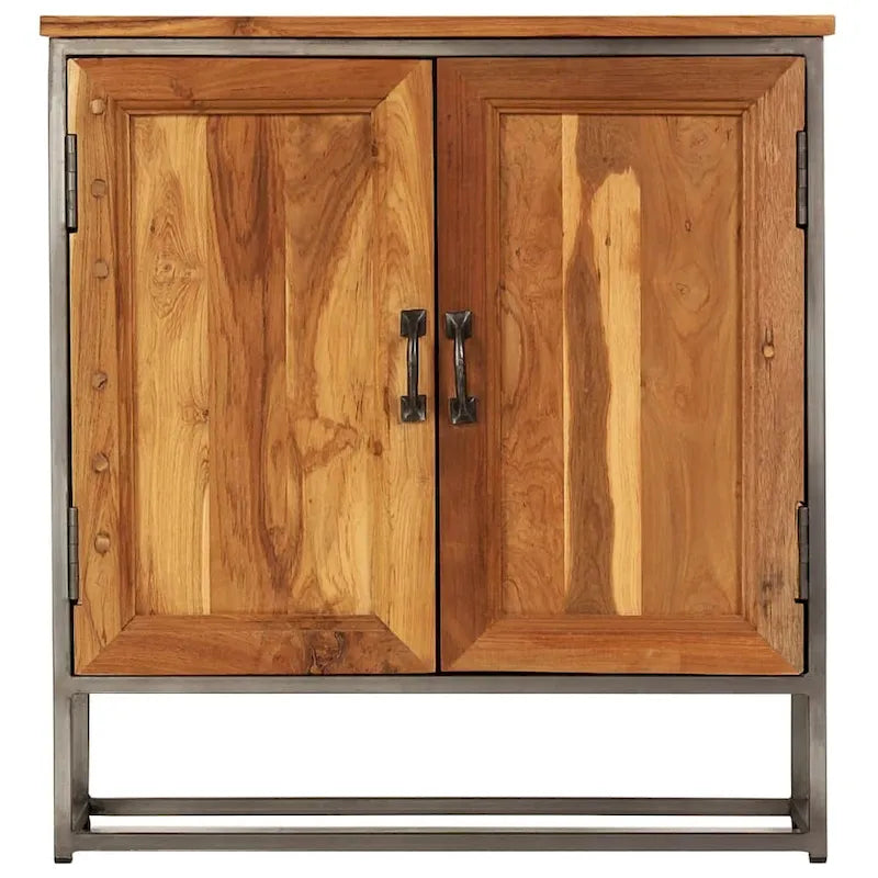 Buffet simple marron de style industriel