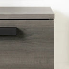 Commode double 6 tiroirs en érable gris