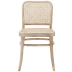 Chaises de salle à manger d'appoint en rotin gris/noir, lot de 2