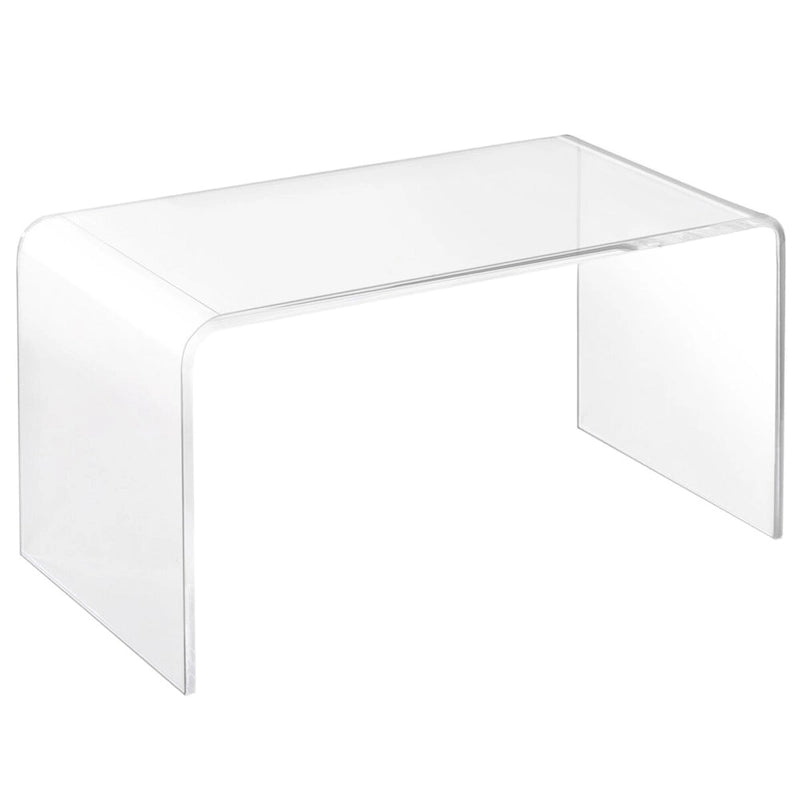 Table basse rectangulaire en acrylique transparent effet cascade