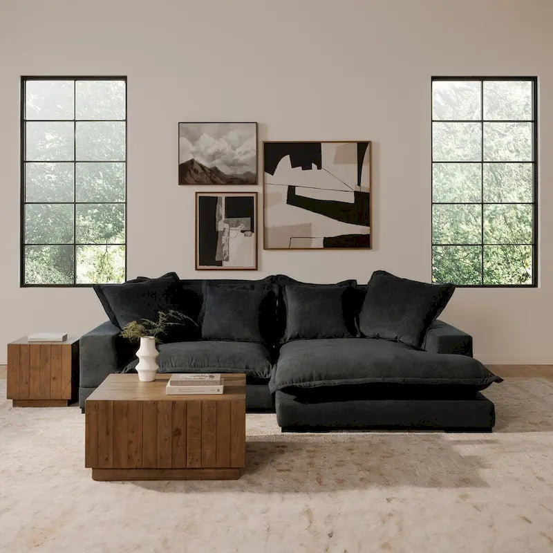 Table basse carrée en bois de récupération marron, style rustique, pour 2-4 personnes, 80 × 80 × 40,6 cm