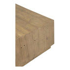 Table basse carrée en bois de récupération marron, style rustique, pour 2-4 personnes, 80 × 80 × 40,6 cm